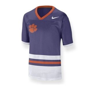 Nike Clemson Tigers Football Jersey‎ Purple Orange Men's Size Large BQ2091-566